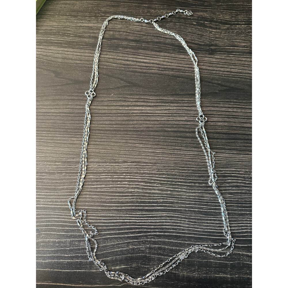 Stella and Dot Minimalist Multichain Extra Long Necklace
